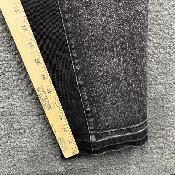 Rue21 Mens Black Wash Distressed Stacked Flare Jeans Size 40x32 Supreme Flex - Picture 9 of 13